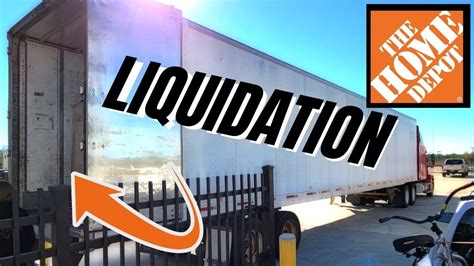 These Truckloads will have a huge variety of products. . Home depot liquidation truckloads